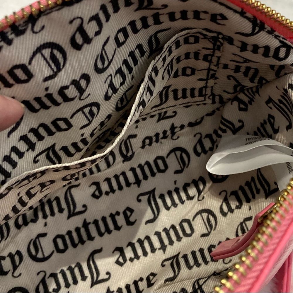 NWT Juicy Couture Pink Lemonade Effortless Crossbody Bag PVC - Picture 9 of 11